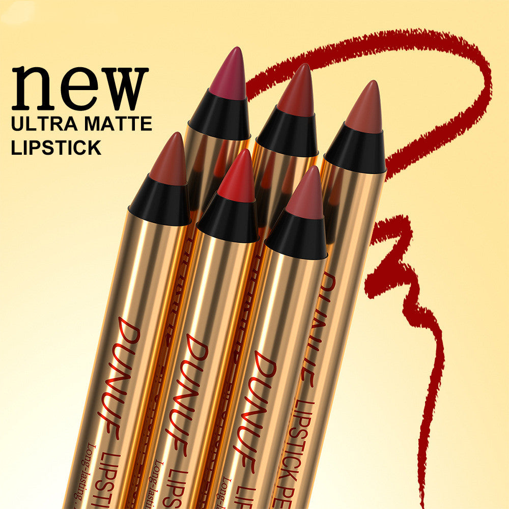 Long Lasting Lipstick Pen - Easy to Color No Stain on Cup Matte Lip Makeup