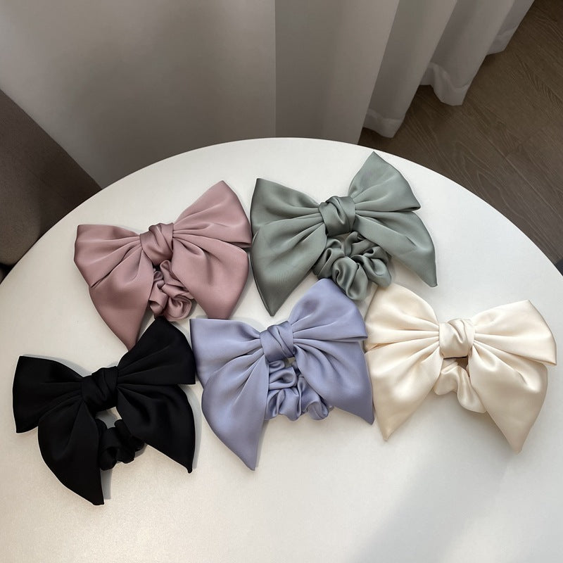 Satin Bow Hair Clip - Mori Style