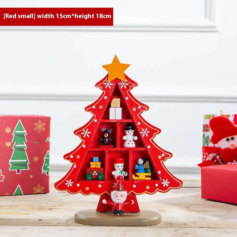 Mini 3D Wooden Christmas Tree Decorations - DIY Holiday Home Decor