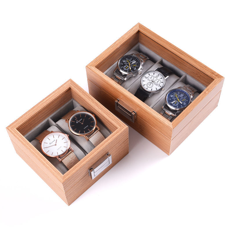 Jewelry & Watch Storage Box Glass Display Case Multiple Variants