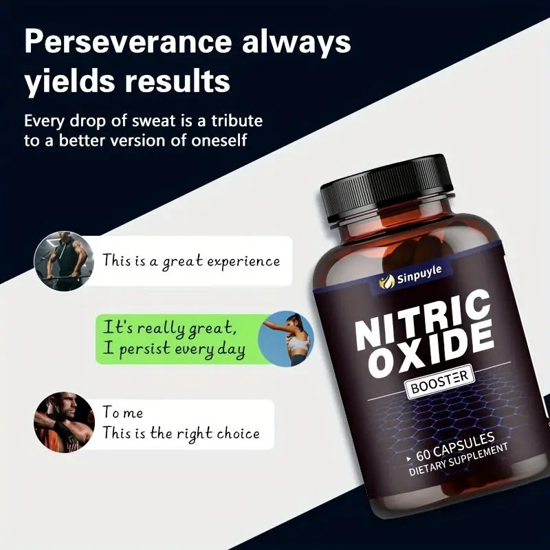 Nitric Oxide Endurance Boost Capsules - Pre-Workout Athletic Supplement