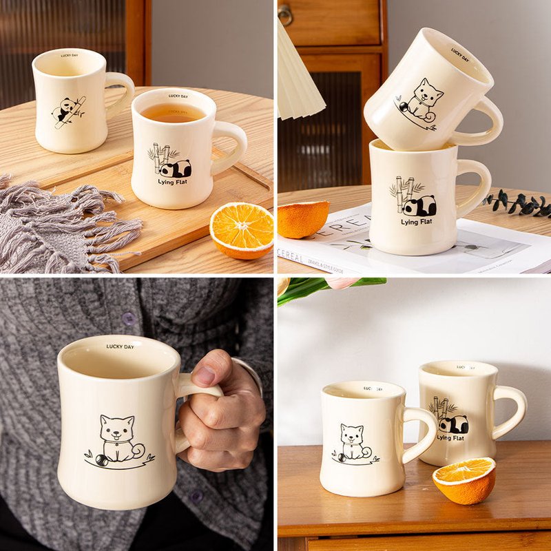 Cute Cartoon Ceramic Mug - Giftable Coffee Cup for All Occasions