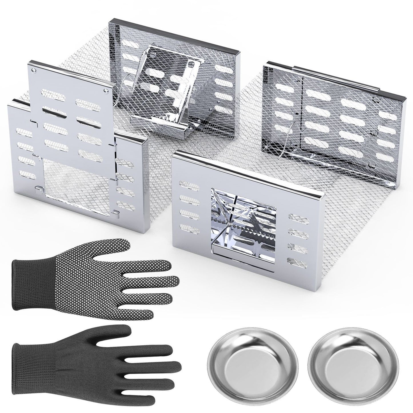 Humane Rat Trap - 2 Pack Automatic Live Mouse Cage Traps