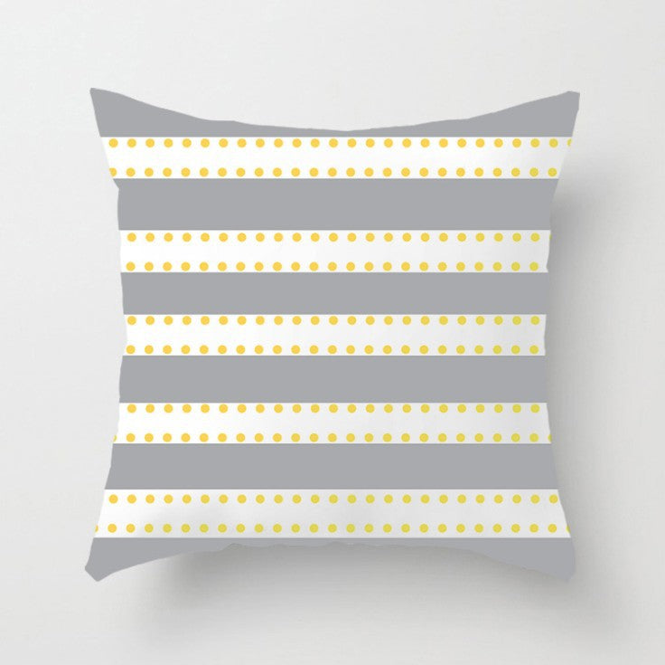 Soft Stripe Sofa Pillowcase - 45x45cm Home & Office Cushion Cover