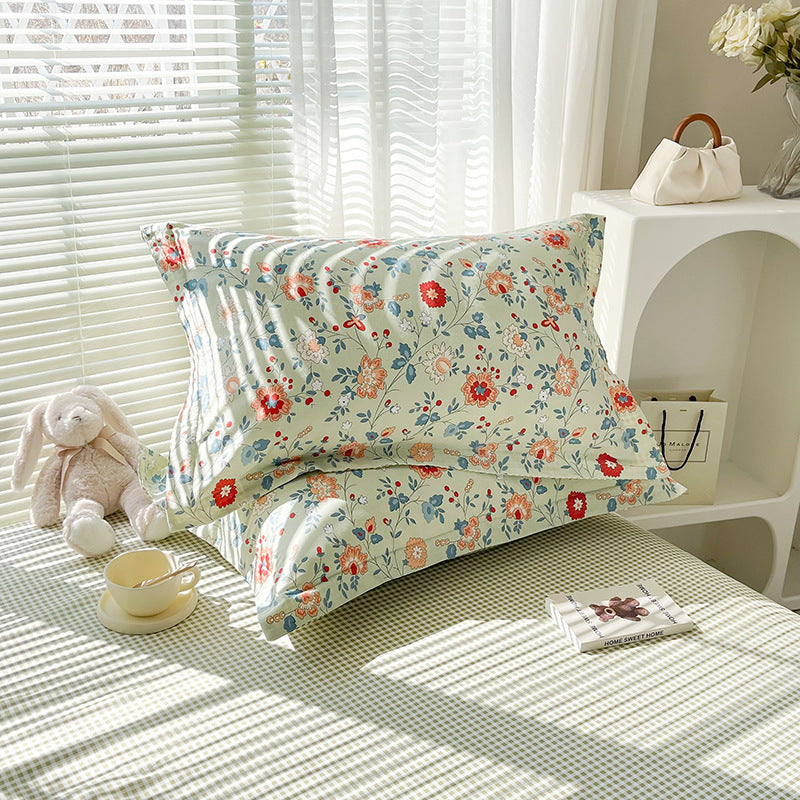 Cotton Twill Pillowcases Set - 100% Cotton, Modern Home Decor