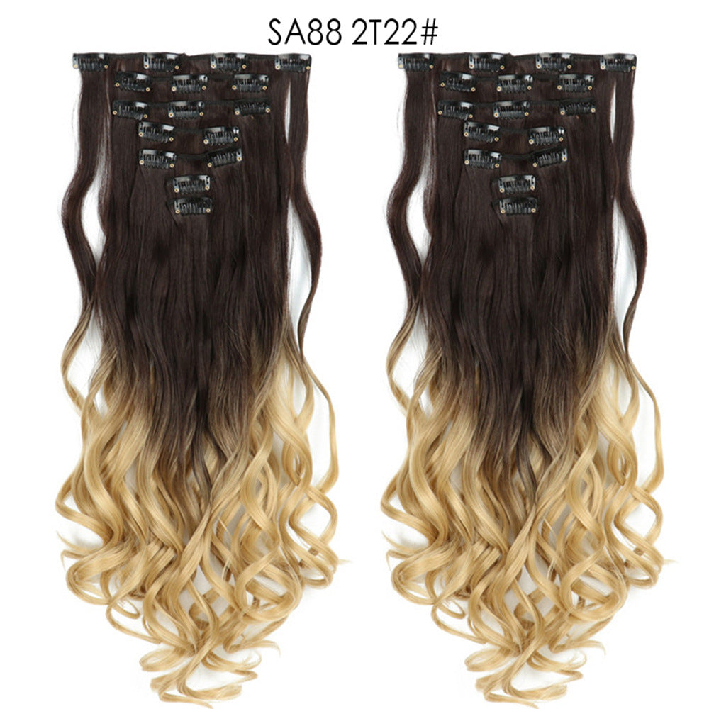 Long Curly Hair Piece High Temperature Synthetic Wig