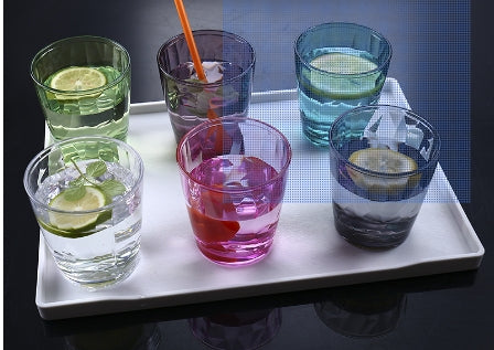 Acrylic Restaurant Tea Cup - Transparent Octagon Drinkware, Shatter-Resistant