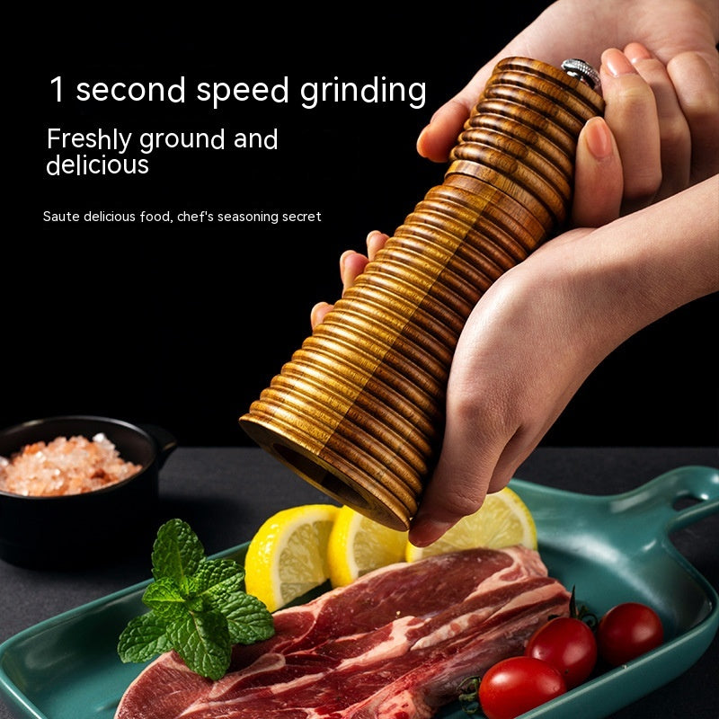 Manual Pepper Grinder 6-Inch Ceramic Spice Mill for Freshly Ground Pepper & Seeds