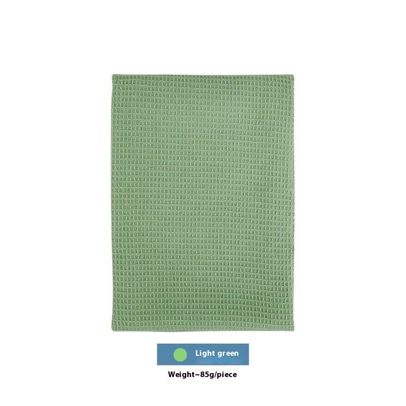 Cotton Rectangular Waffle Tea Towel - Nordic Style Kitchen Linen