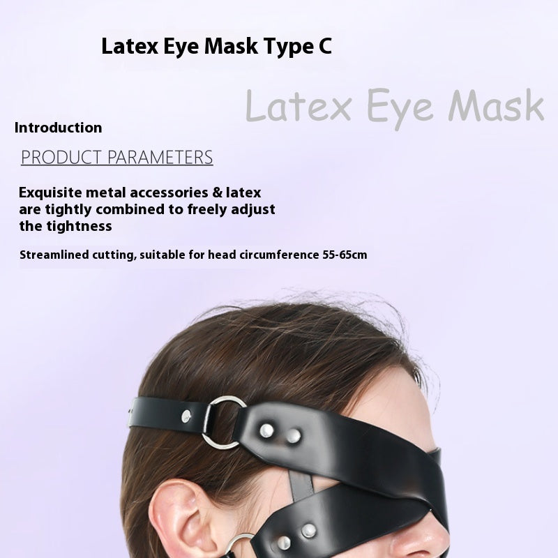 Latex Eye Mask - Black
