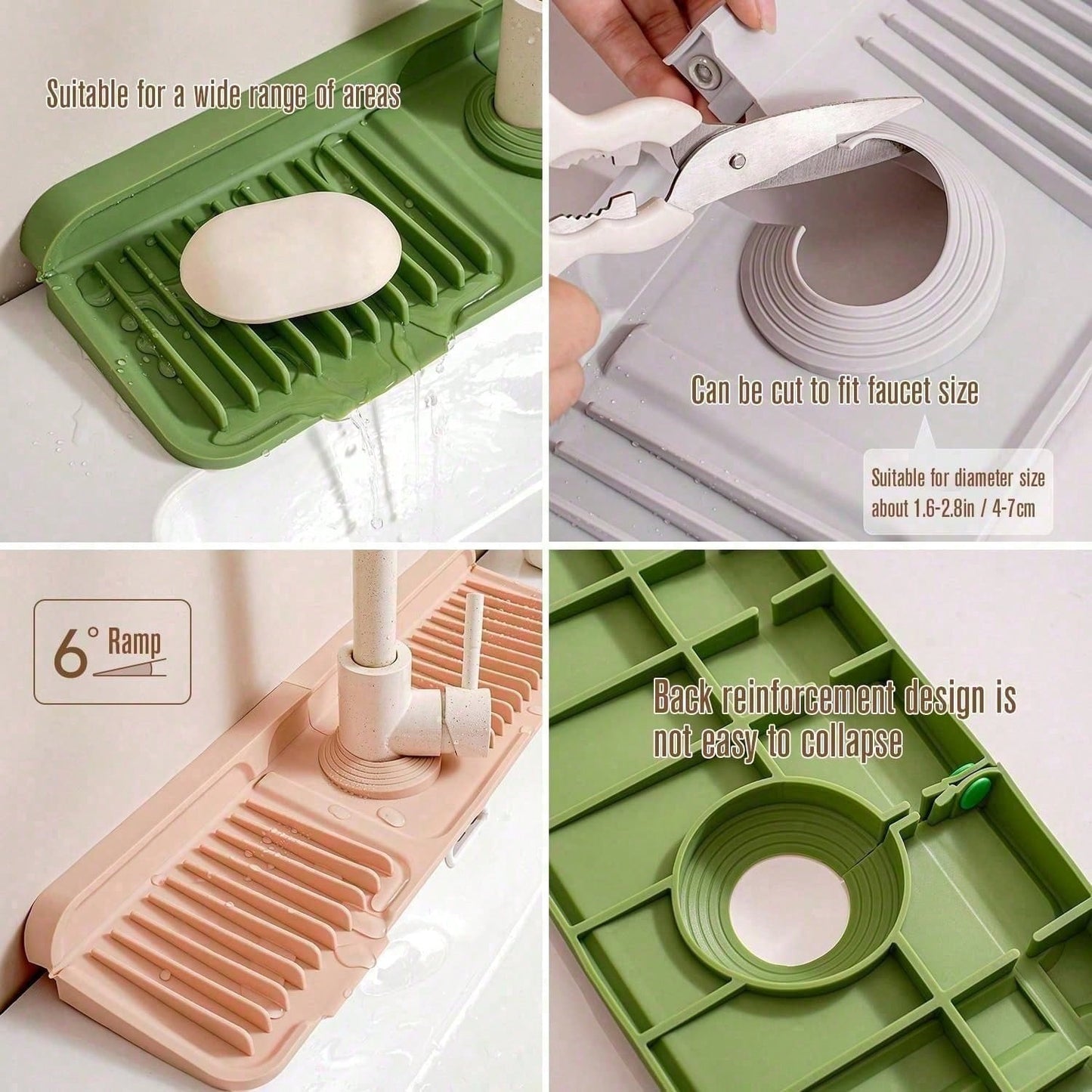 1pc Silicone Stove Top Covers Heat Resistant, Non Slip, Easy Clean