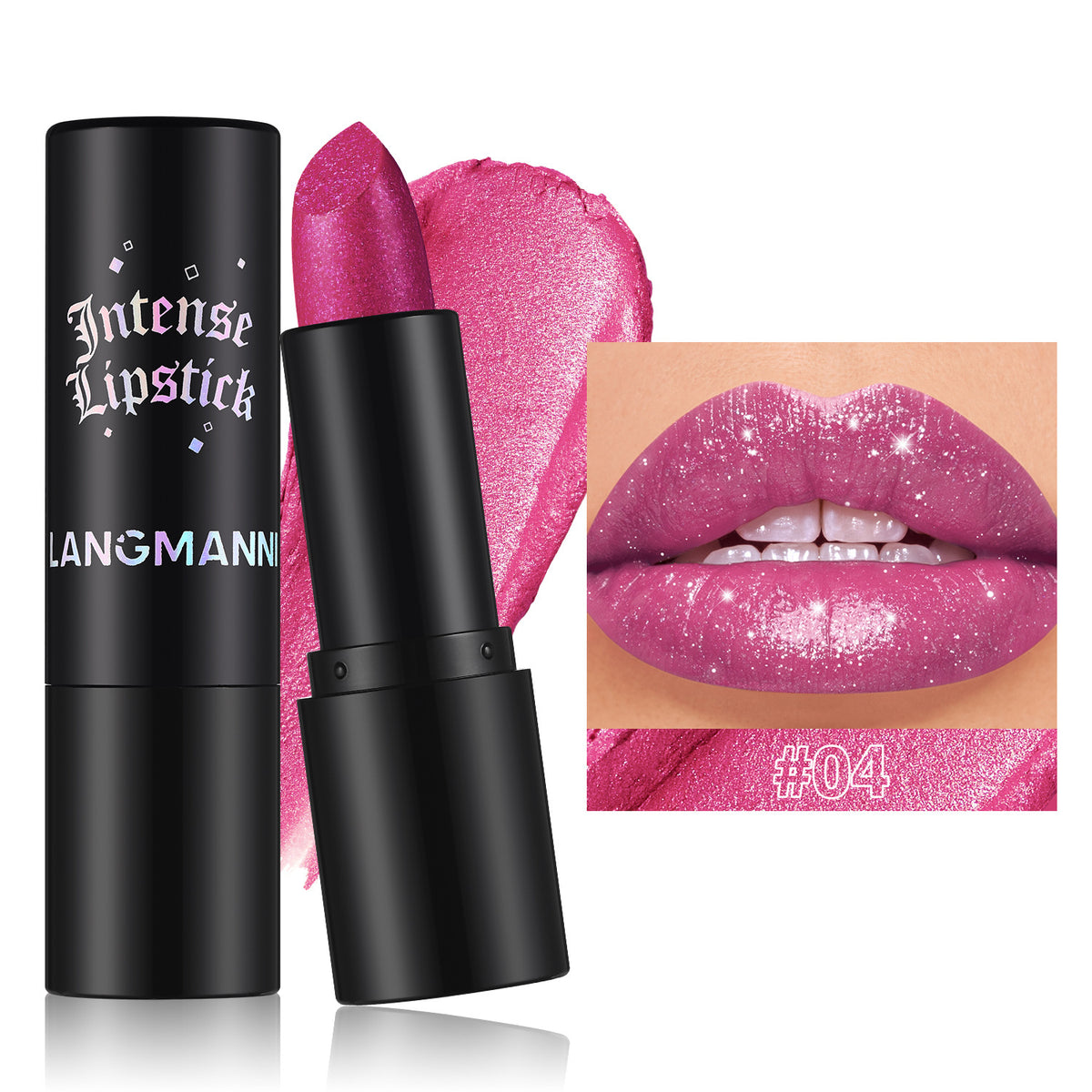 Multicolor Gothic Style Pearl Lipstick for Lips & Cheeks - Dual-Use Makeup