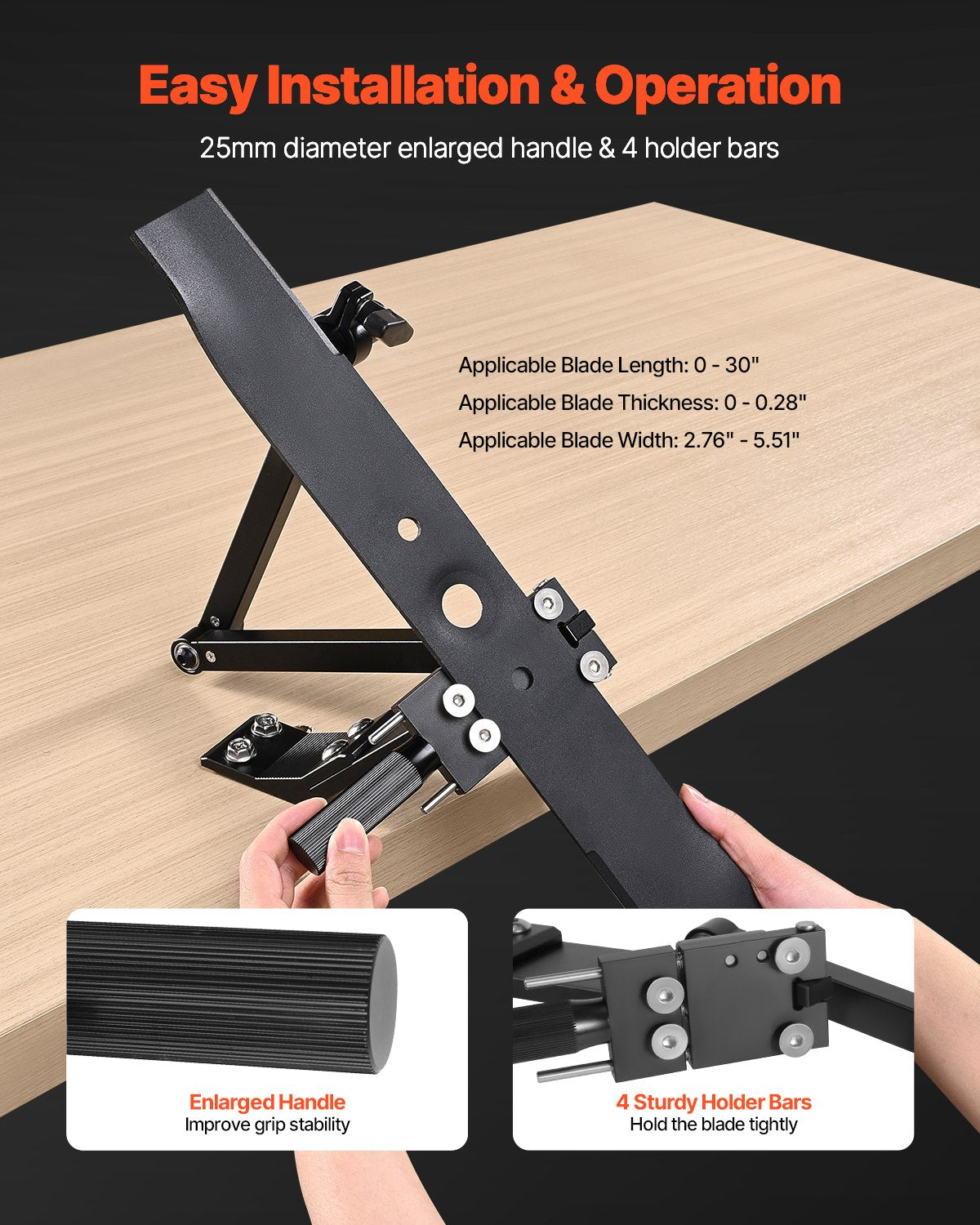 Adjustable Lawn Mower Blade Sharpener 15°-45° for Gardening Tools