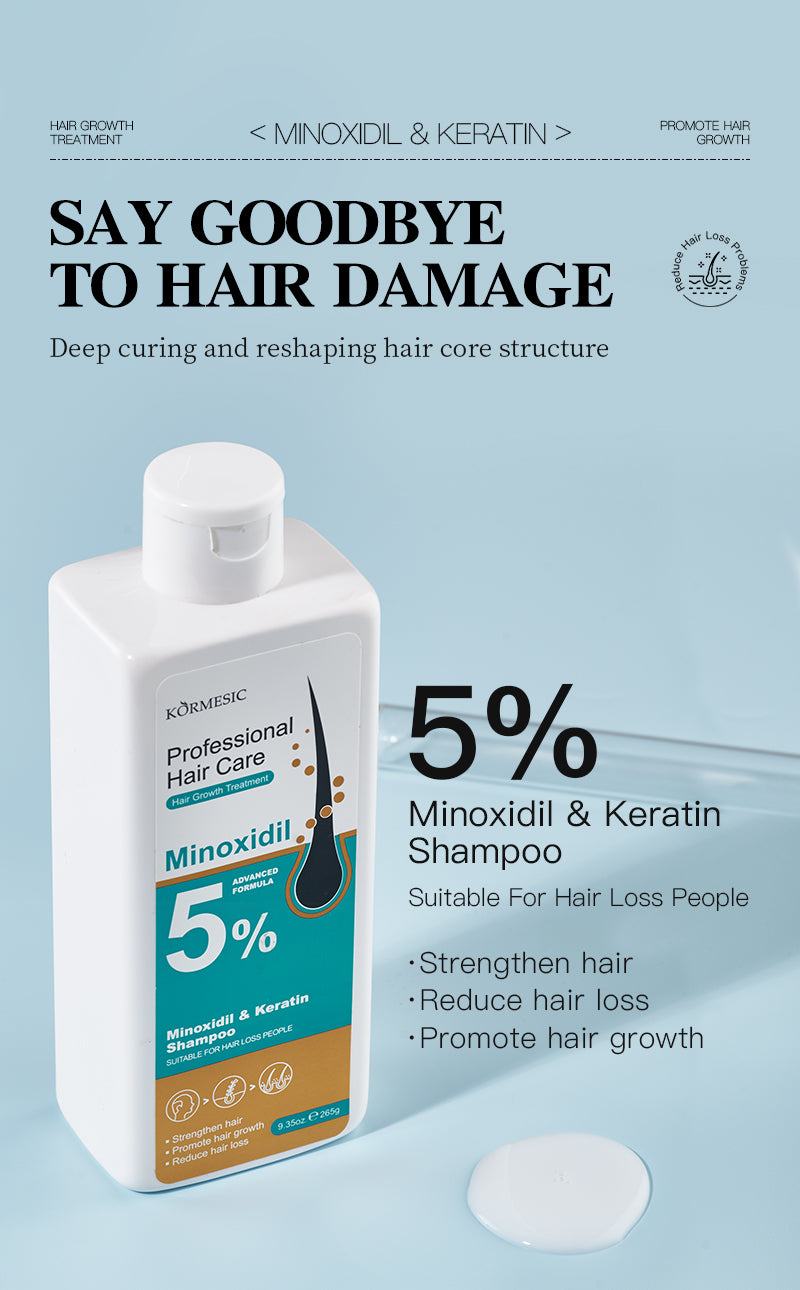 5% Minoxidil & Keratin Hair Growth Serum - 30ml