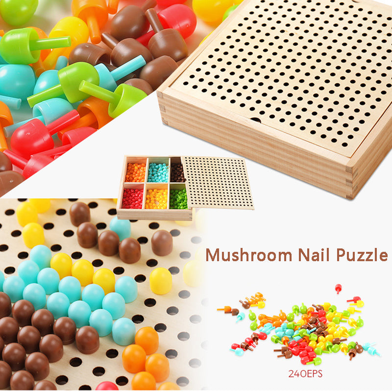Wooden Creative Puzzle and Board Game Set for Kids