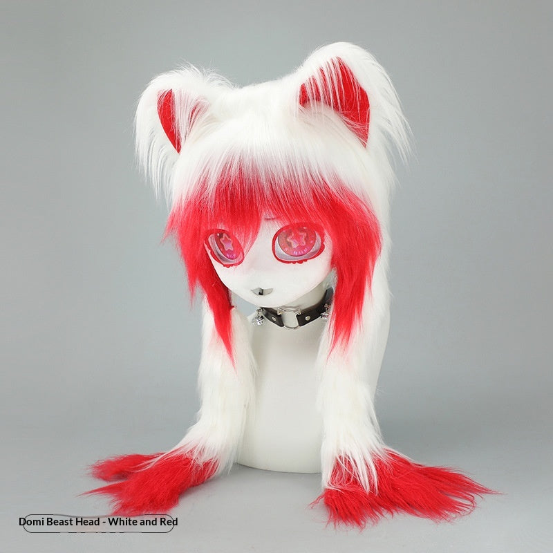 Lolita Cat-Ear Cosplay Plush Headpiece for Adults - Multiple Colors