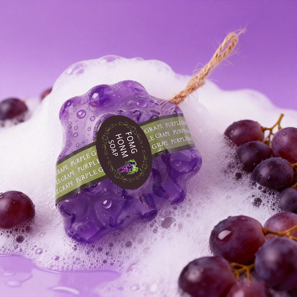 Purple Grape Fruit Soap 95g - Natural Body Care Bar for Skin Refreshment