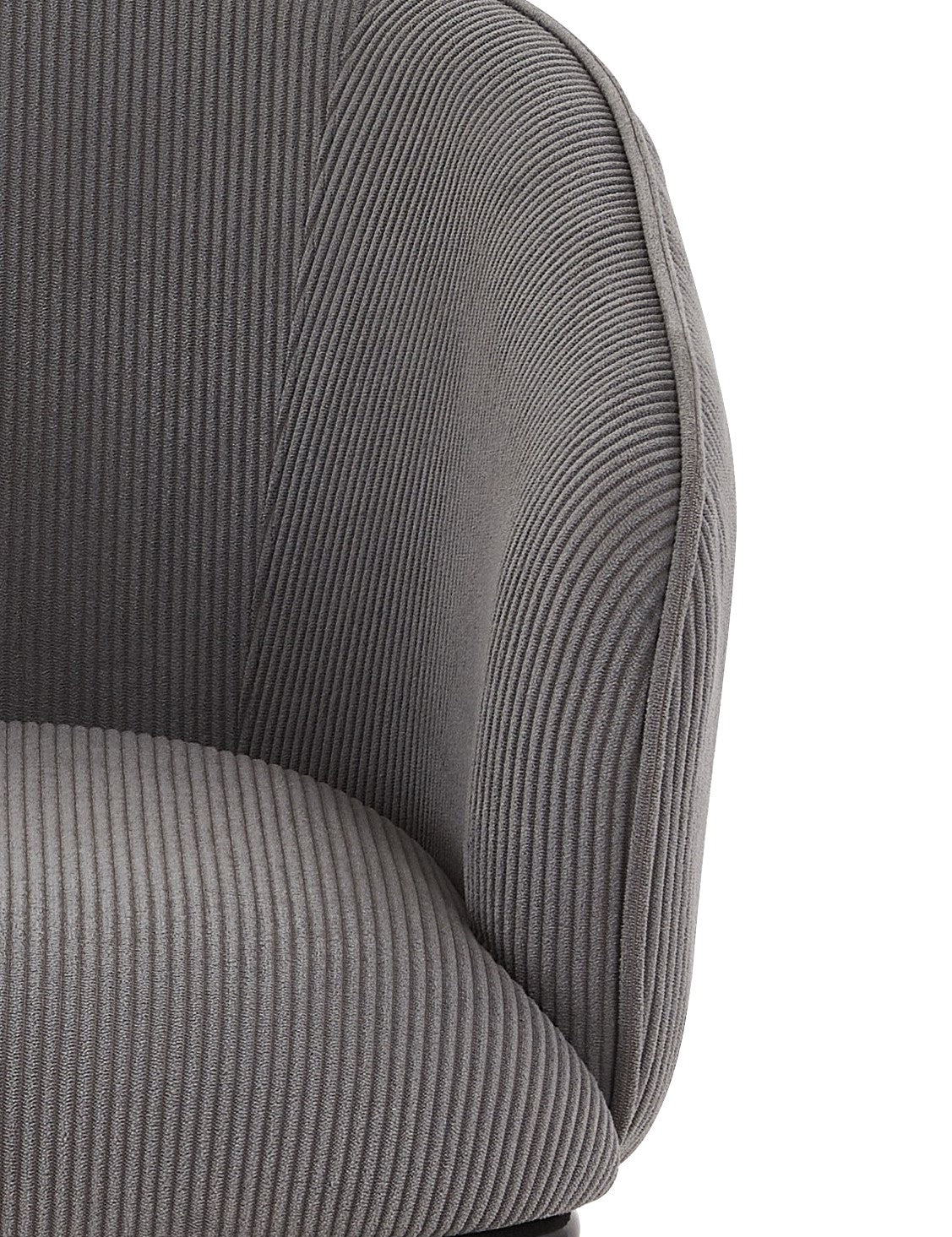 Modern Corduroy Accent Chair, Upholstered Armchair With Metal Legs,
