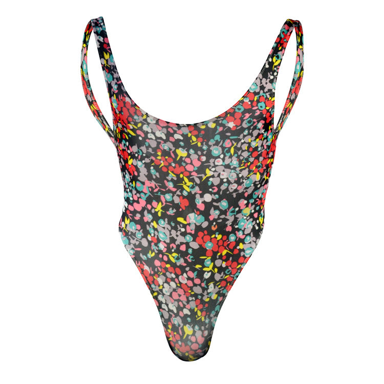 Color Printing Buttock Wrap One-Piece Backless Body Shaper for Adults
