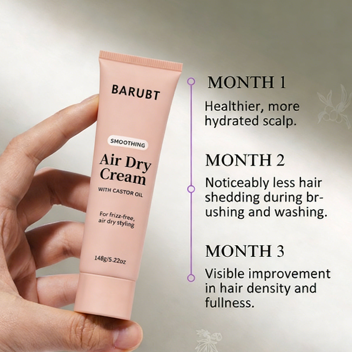Moisturizing Hair Drying Cream for Dry, Brittle Hair - 30ml