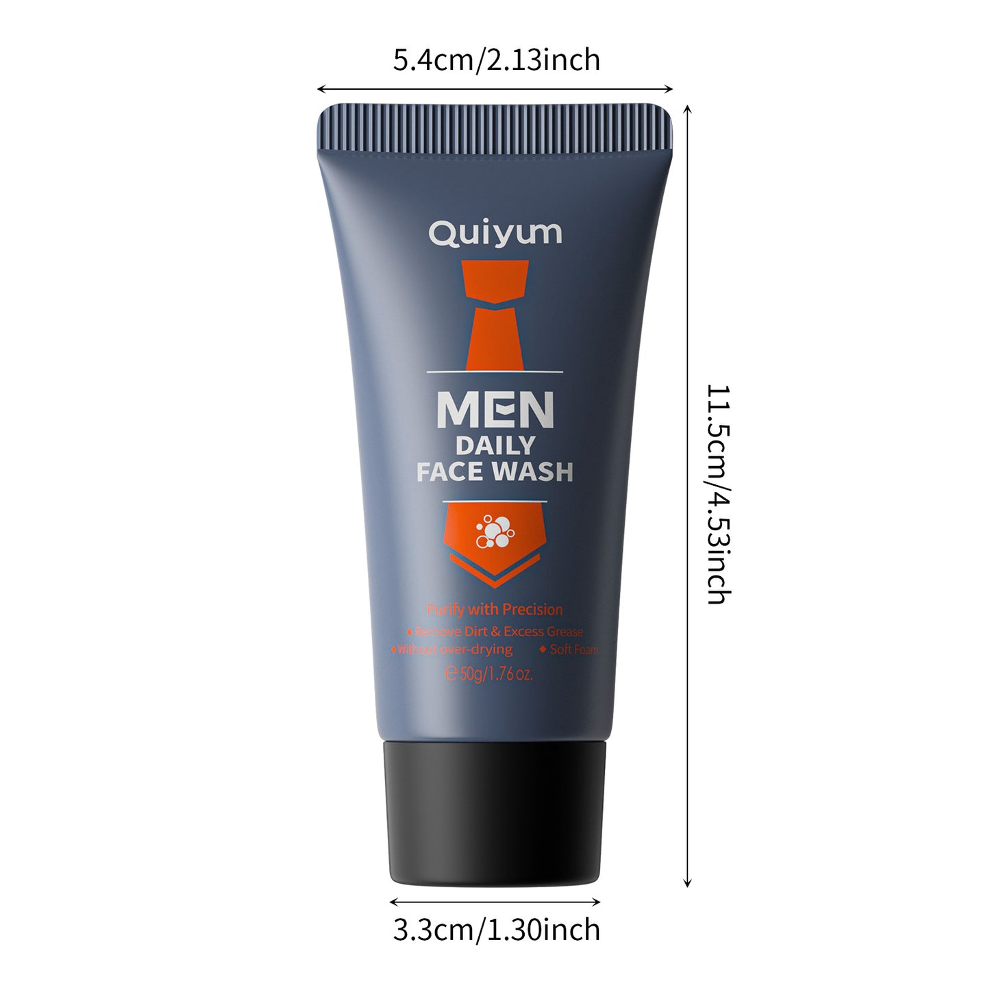Men's 50g Facial Cleanser for Pore Cleaning - Daily Skin Care