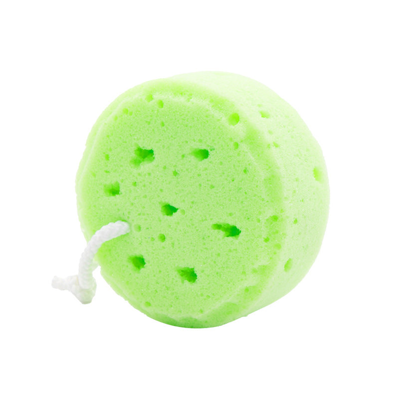 Children's Bathing Circular Seaweed Rubbing Sponge Set - Multiple Colors