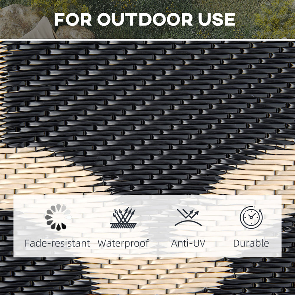 Reversible Waterproof Outdoor Rug for Camping and Patio