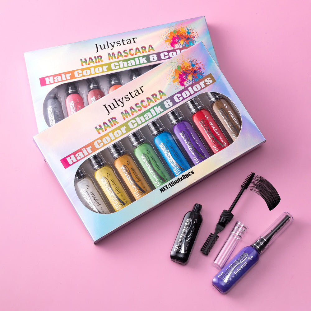 Waterproof Multi-Color Mascara Set - Long-Lasting Eye Makeup with Brush