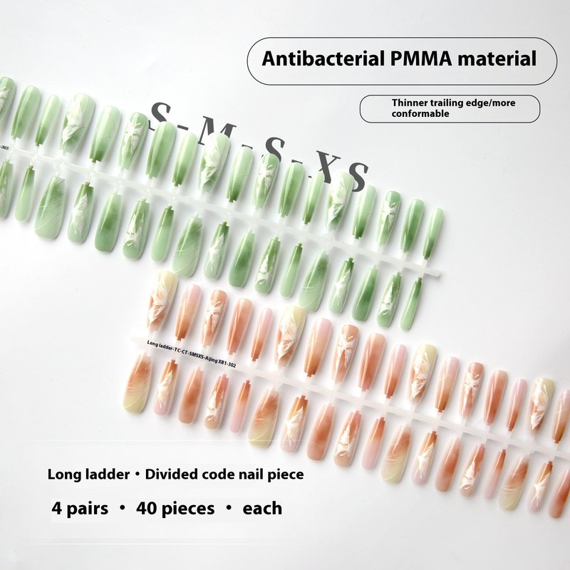 Chinese Style Butterfly Nail Art Stickers with Crystal Seal Layer