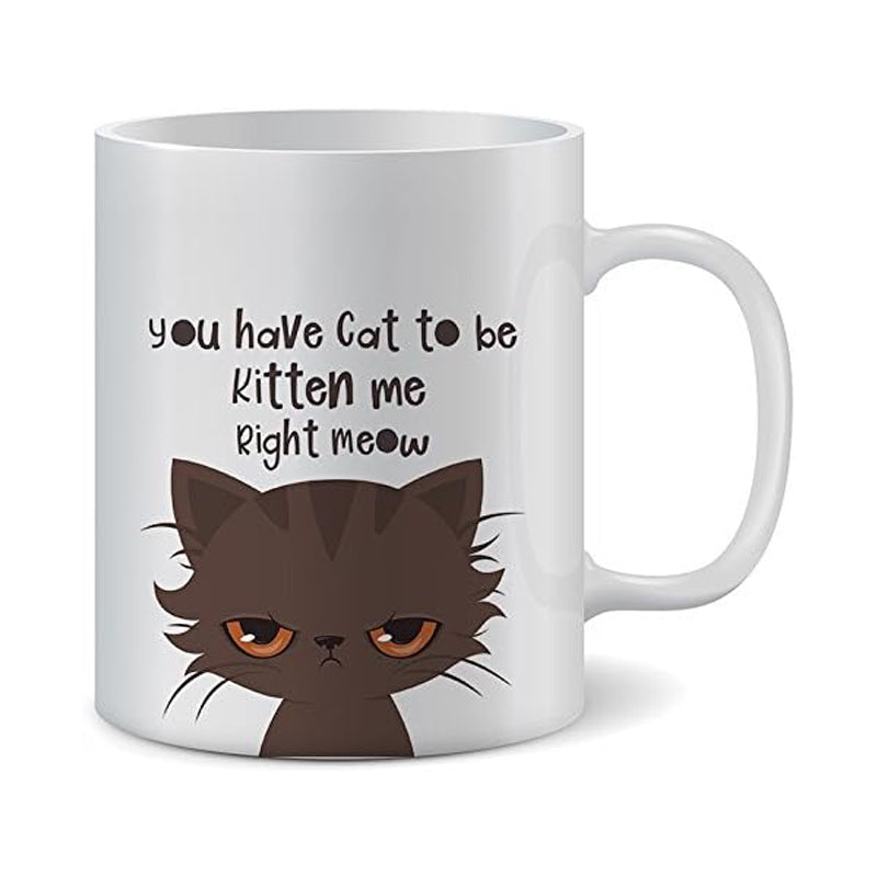 Funny Cat Lovers Coffee Mug - 325ml Ceramic Cup