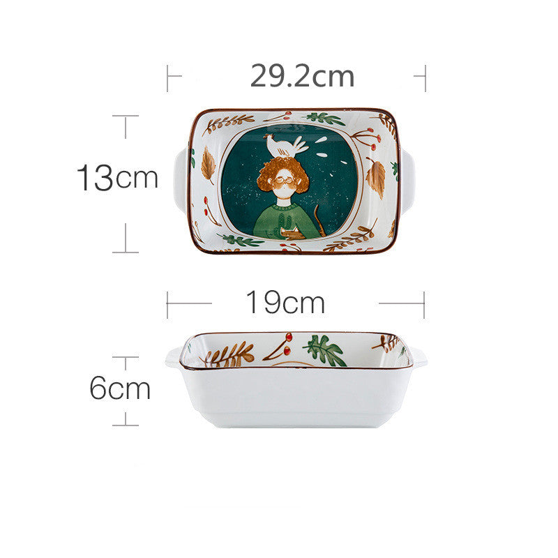 Ceramic Tableware Set Household Porcelain Dish and Bowl Collection