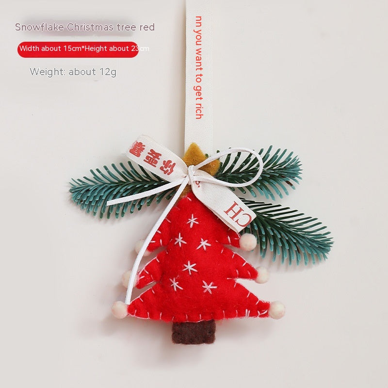 Nordic Style Christmas Decoration Pendant for Vehicles - Festive Holiday Ornaments