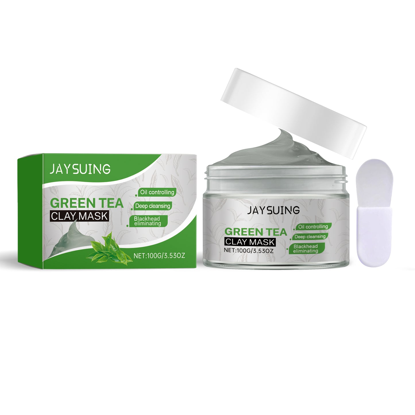 Green Tea Facial Mud Mask - Pore Cleansing & Oil Control Skincare