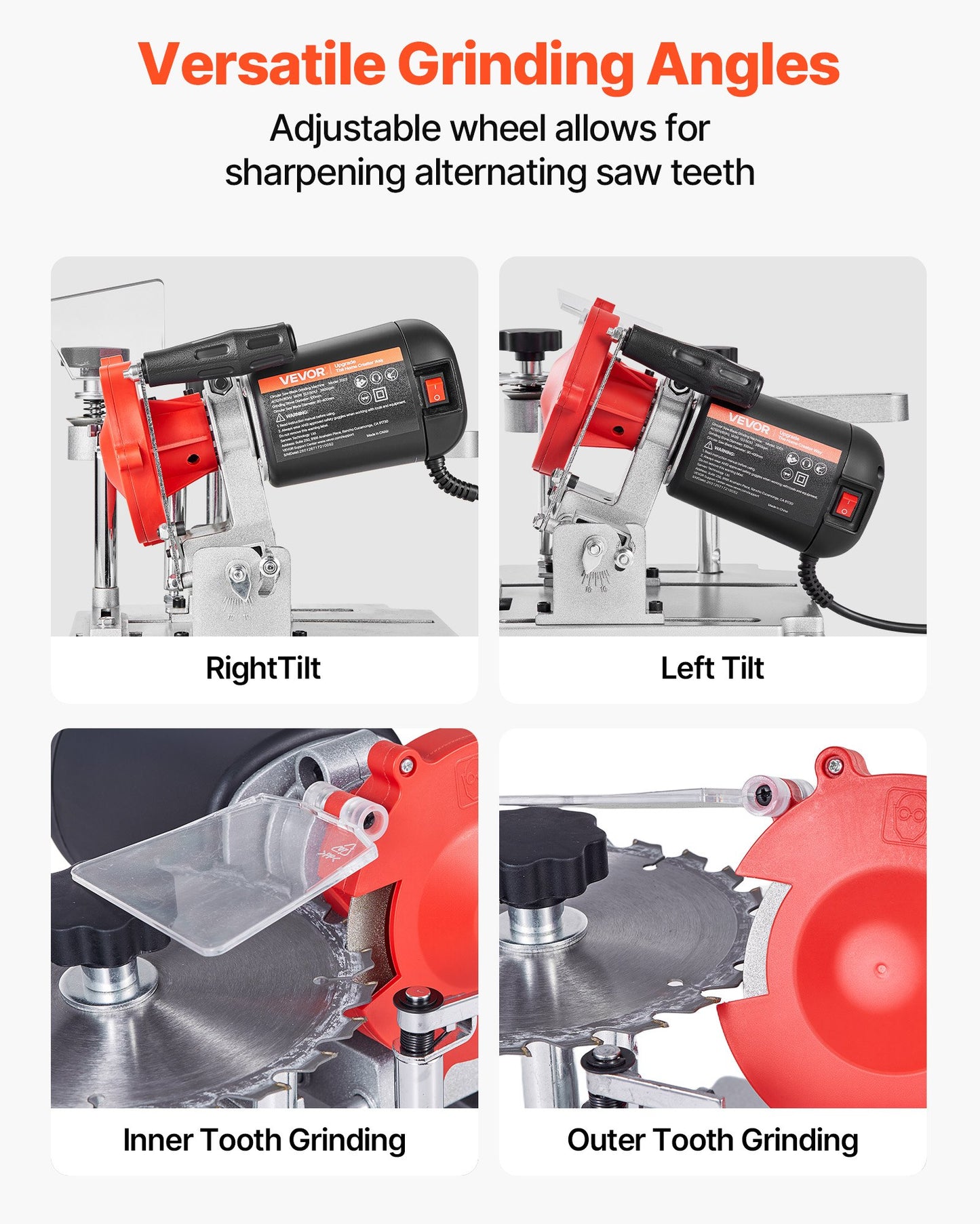 Circular Saw Blade Sharpener 140W Electric Grinder with Ceramic & Diamond Wheels