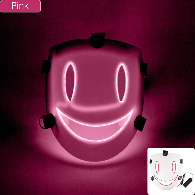 Cosplay LED Light Mask - Plastic Cold Light Mask for Parties and Events