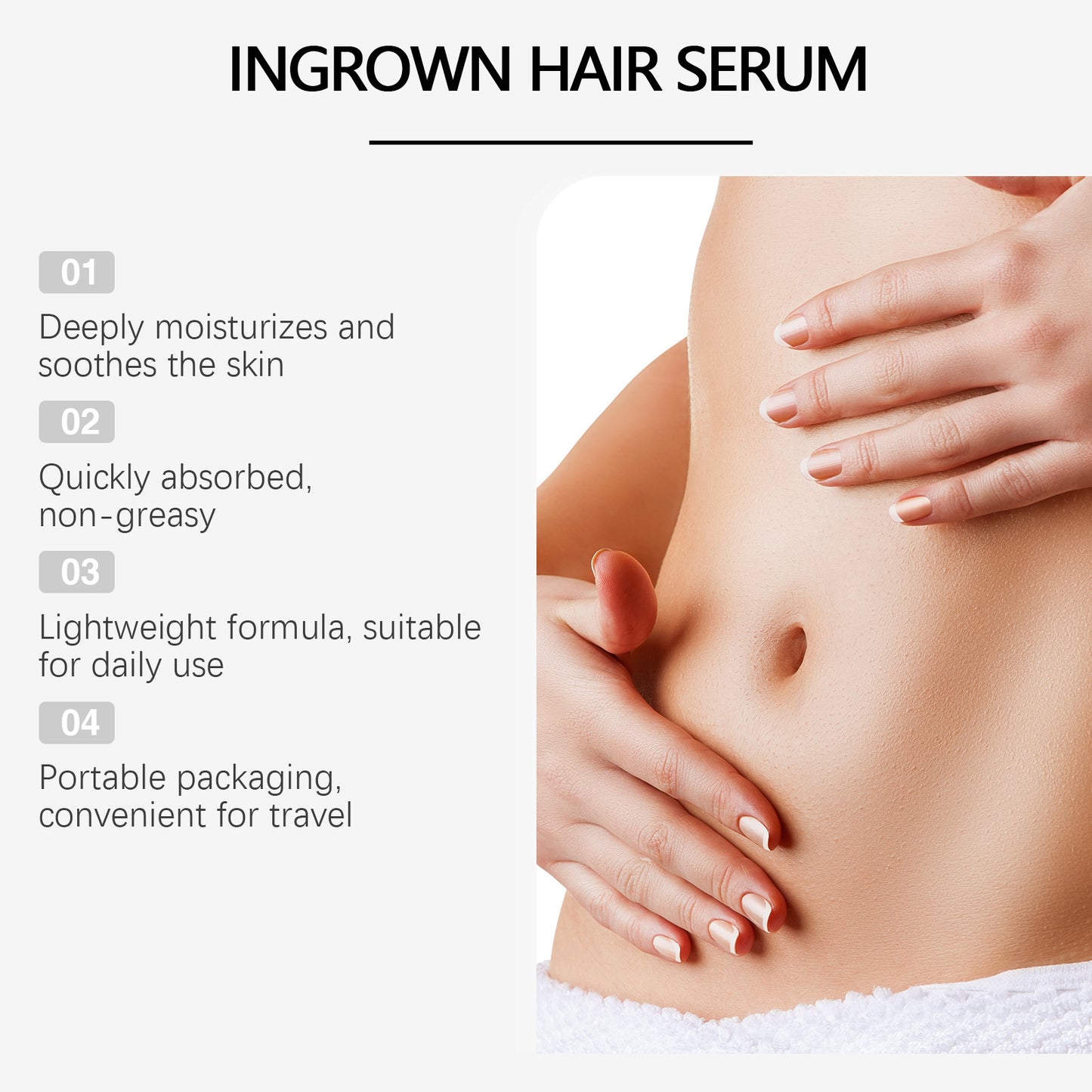 Hair Removal Soothing Essence - Moisturizing Aloe & Rosehip Skin Repair 10ml