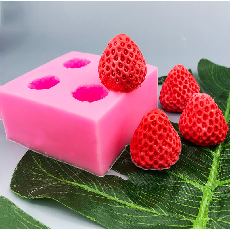 Silicone Strawberry Mold Baking Cake Tool - Food Grade, Non-Toxic, Oven & Microwave Safe