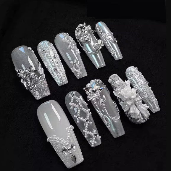 Professional Manicure Nail Tips Set - Custom Sizes for Nail Art & Beauty