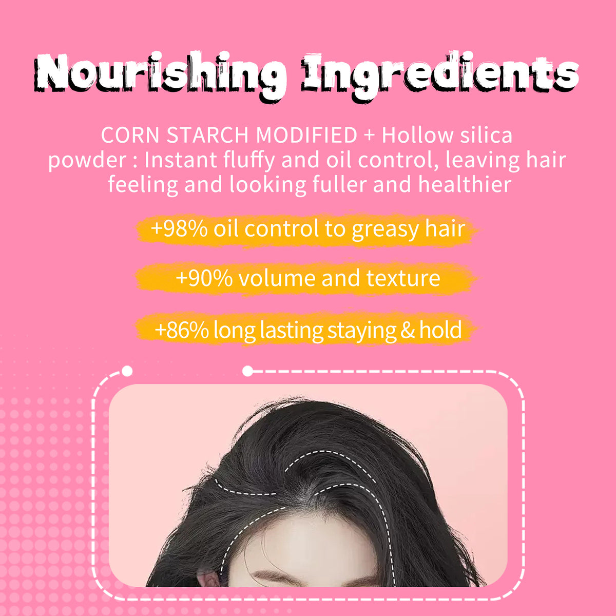 Booster Powder Female Bangs Wash-free Oil Removal