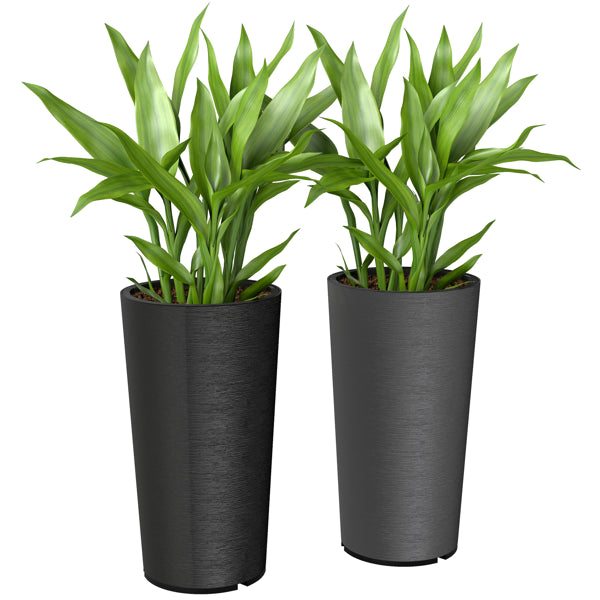 Outdoor Metal Planter Box - Stackable, 2-Piece Set