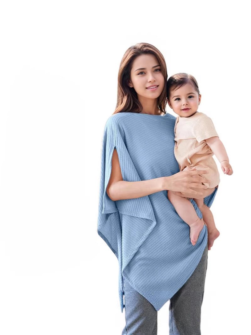 Multi-Functional Baby Nursing Cover Waffle Print with Adjustable Size