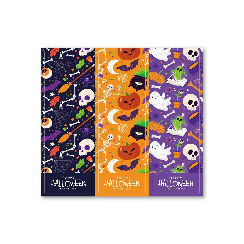 Halloween Self-Adhesive Rectangular Stickers 30 Sheets Party Decor
