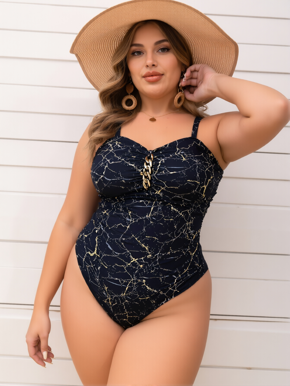 Women's Casual One-Piece Swimsuit - Multiple Sizes Available