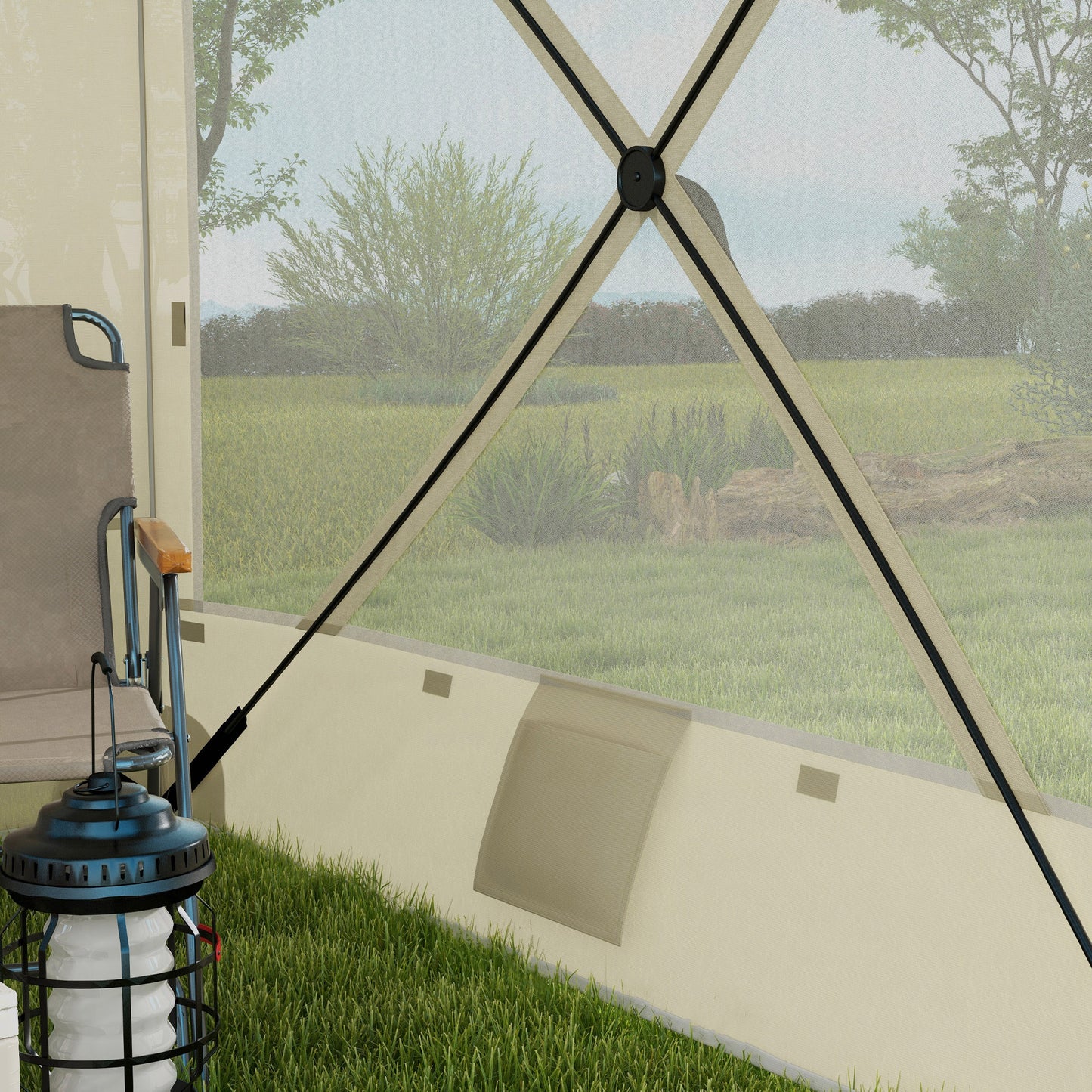 Pop Up Canopy Tent - UV-Resistant Sun Shade Shelter for 3-5 People