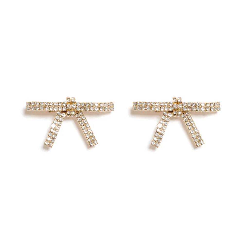 Rhinestone Bow Hair Barrettes for Women