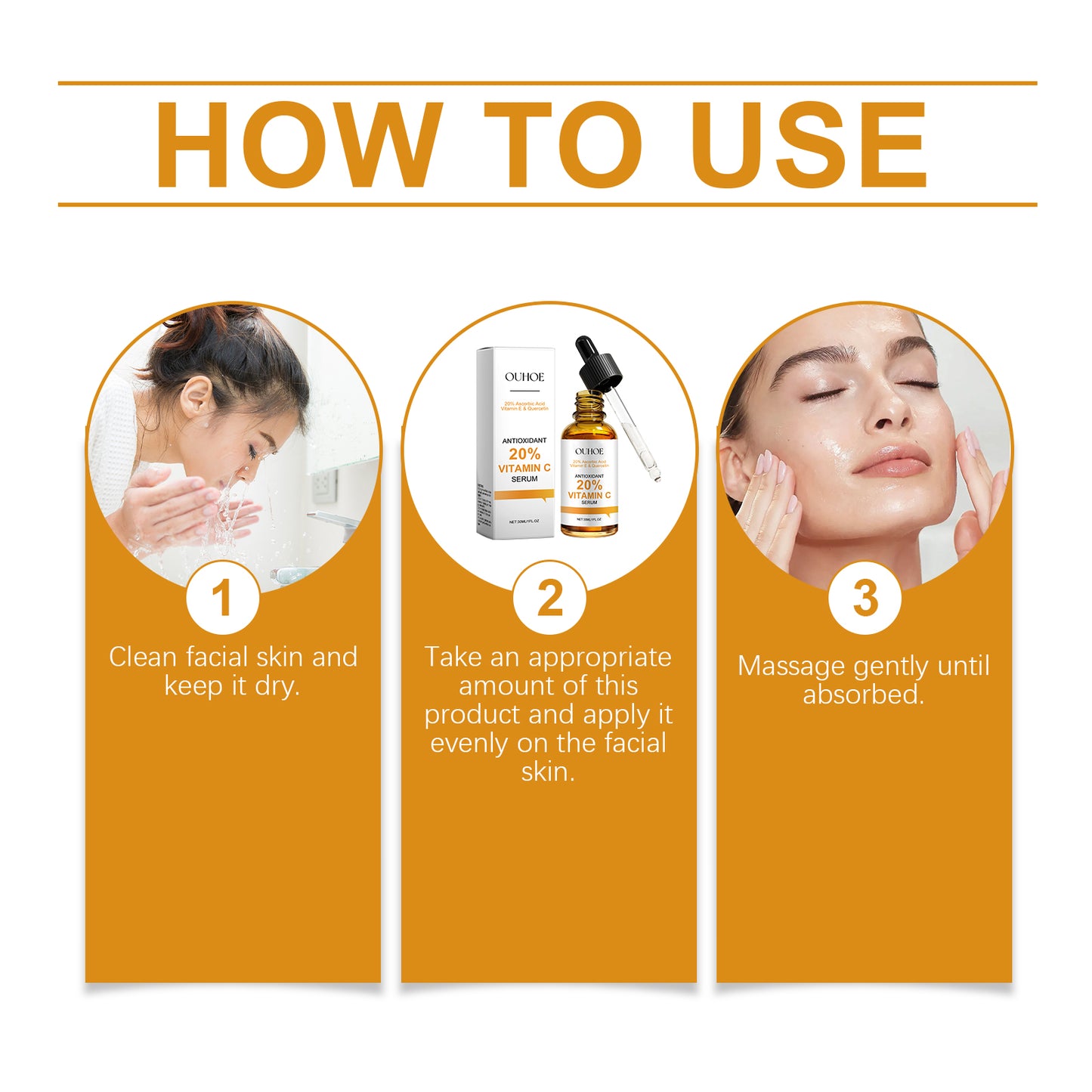 Vitamin C Brightening Facial Serum - Moisturizing & Anti-Aging Skin Care 30ml
