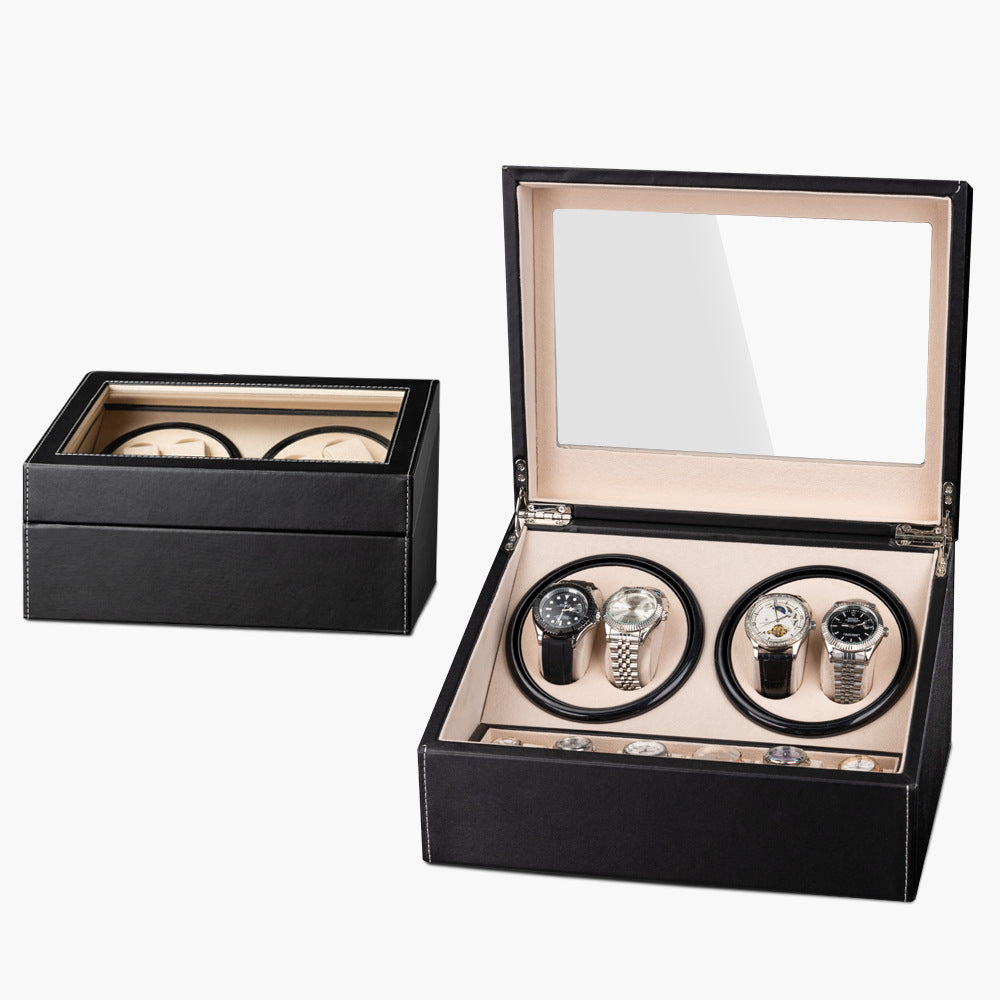 Electric Watch Winder Box Storage Cabinet for Automatic Watches