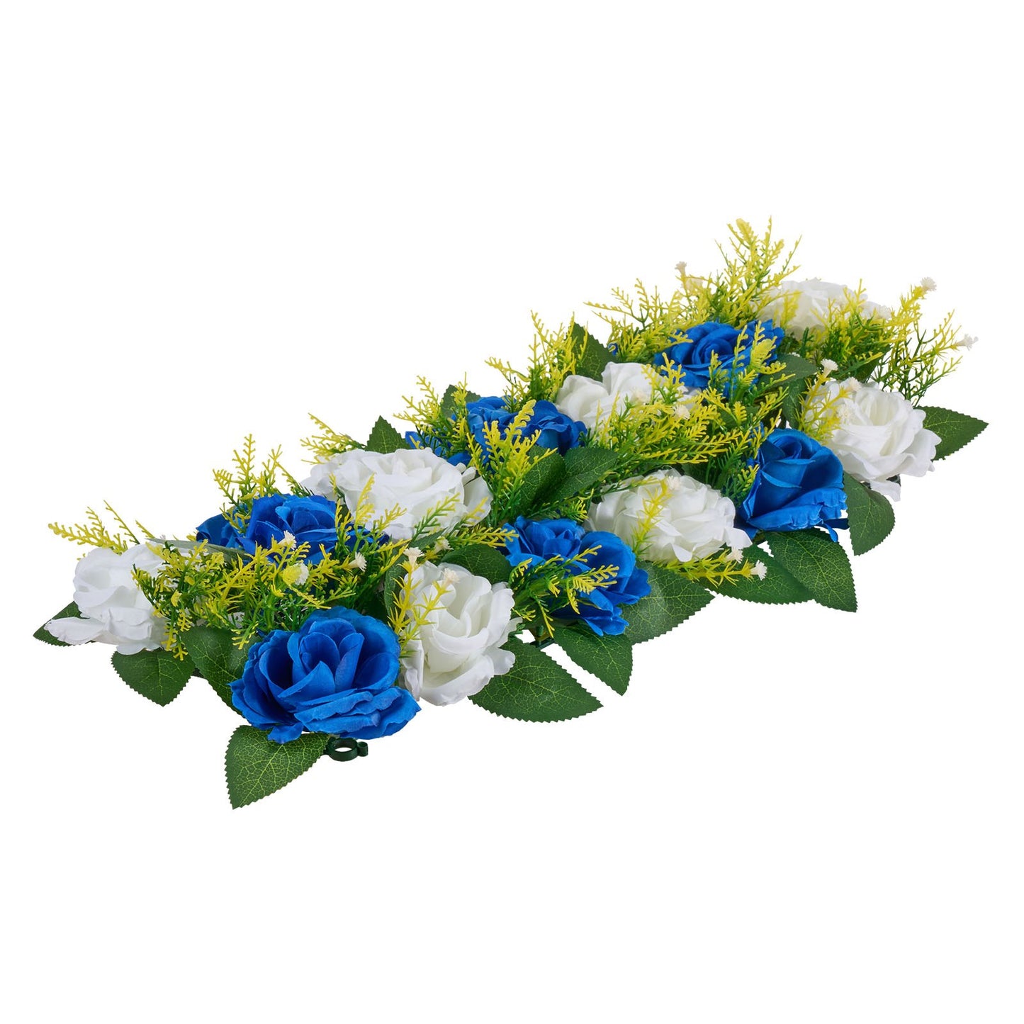 Blue and White Flower Balls for Wedding Centerpieces - 10PCS Faux Flower Arrangements