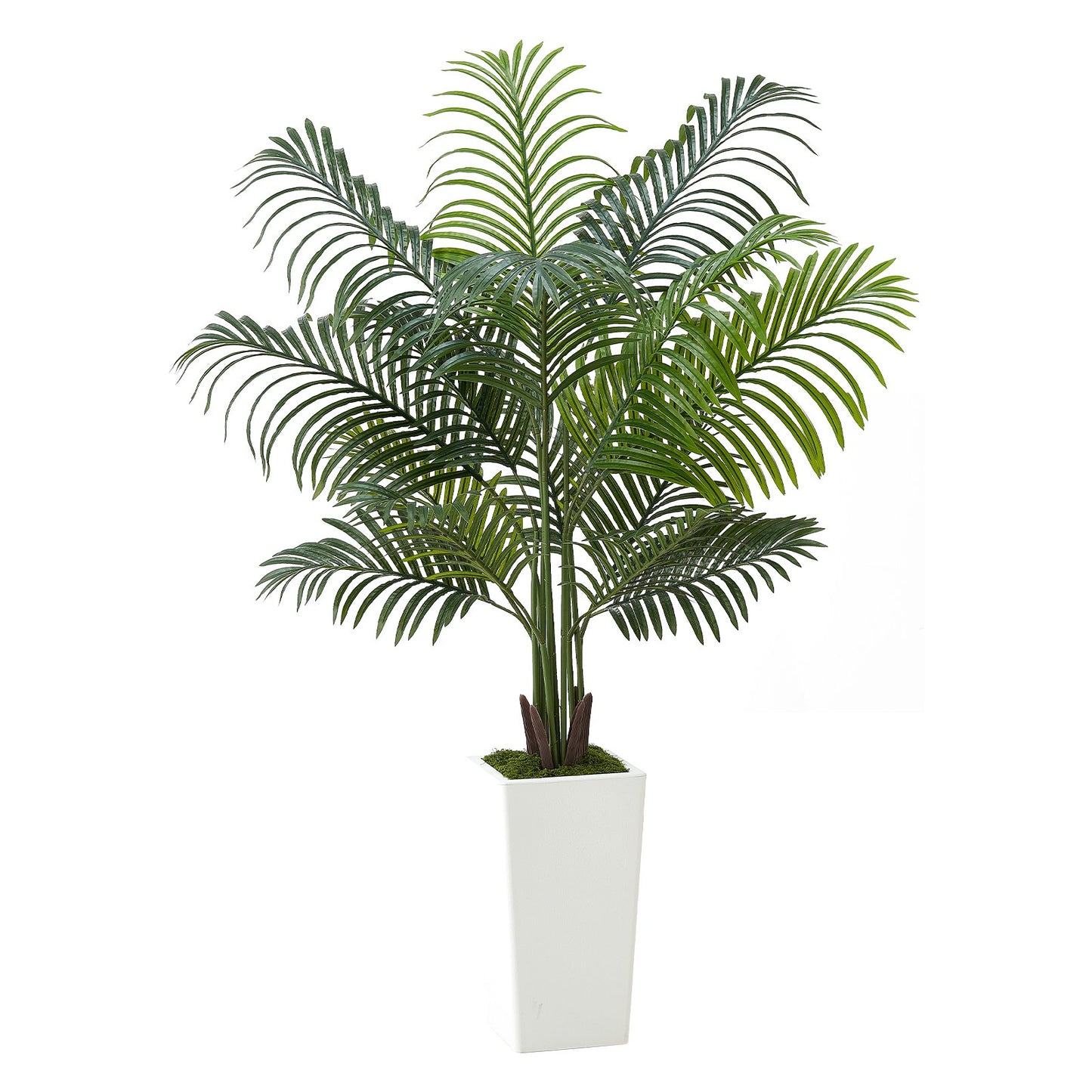 5ft Artificial Areca Palm Tree Faux Plant in Pot for Home Office Decor - Green