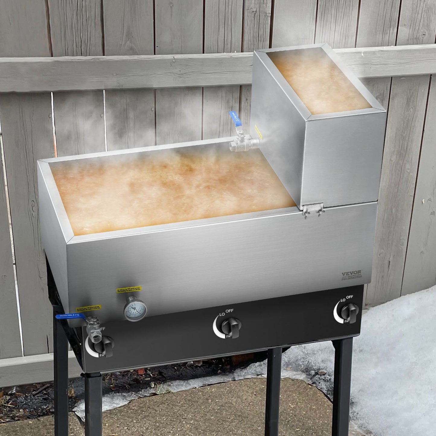 304 Stainless Steel Maple Syrup Evaporator Pan with Thermometer